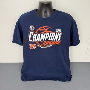 Blue 84 T-Shirt Mens XL Auburn Tigers 2018 SEC Champions Basketball Navy Blue